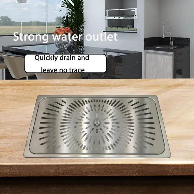 Alt view image 7 of 7 - Stainless Steel Drip Tray - Perfect for Homes, Clubs, Bars, Cafes, Restaurants, Hotels, Or Commercial Use - Easy to Clean, No Drainage Required (9.1 * 16.7)
