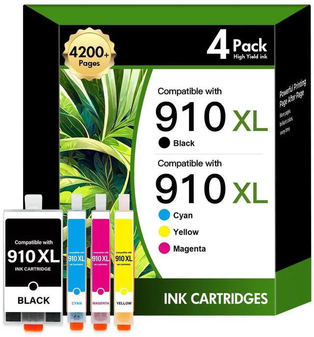 Main image of 910XL 910 8020 Ink Cartridges Combo Pack Replacement for HP Printer 910 XL 910XL/910 Black and Color Multipack for OfficeJet Pro 8020 8015 8035 8025 8010 8018 8028 8022 8030 Printer