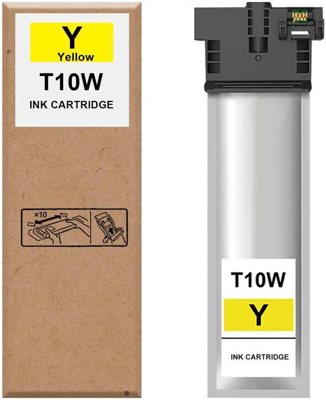 Main image of Remanufactured T10W Yellow T10W400 Ink Compatible with WF-C5890 Printer | High Yield T10W400 Compatible with Workforce Pro WF-C5390 WF-C5890 Color Printer Ink,Anti-block nozzle