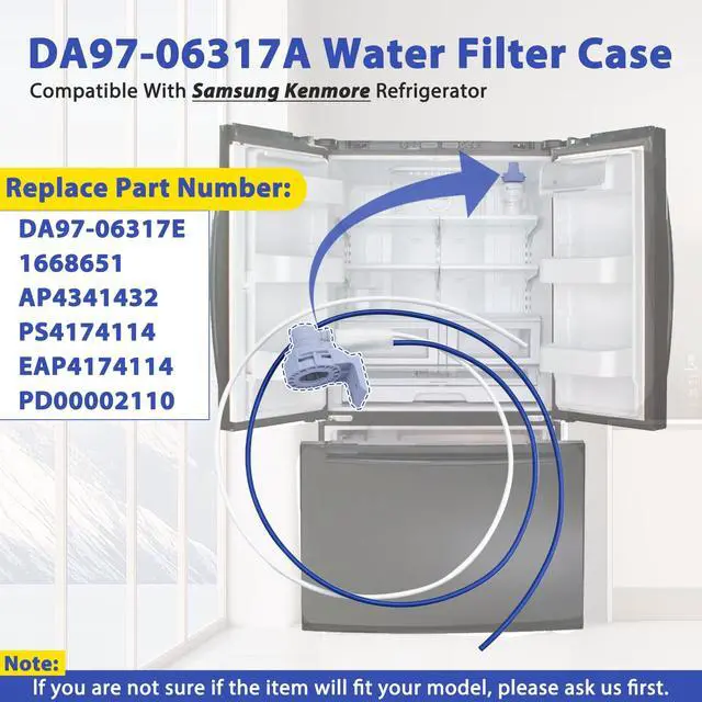 Alt view image 3 of 7 - DA97-06317A Filter Head Compatible with Samsung RF263AEPN/XAA RF266AEPN/XAA RFG297ABRS/XAA RSG257AAWP/XAA etc. OEM DA97-06317E Head Case Assembly Replace 1668651 AP4341432 PS4174114 etc. -2 Year