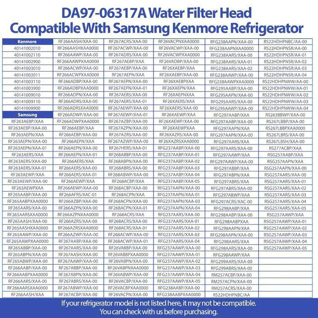 Alt view image 6 of 7 - DA97-06317A Filter Head Compatible with Samsung RF263AEPN/XAA RF266AEPN/XAA RFG297ABRS/XAA RSG257AAWP/XAA etc. OEM DA97-06317E Head Case Assembly Replace 1668651 AP4341432 PS4174114 etc. -2 Year