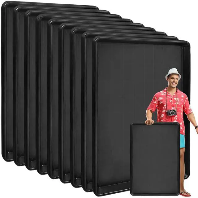 Main image of 9Pcs Extra Large Auto Oil Drip Pan- 35.4 x 24 x1.6 Inches Oil Drip Tray for Under Car Plastic Oil Tray,Oil Catch Pan Replacement Tray to Keep Garage Floor Show Room Driveway Safe and Clean