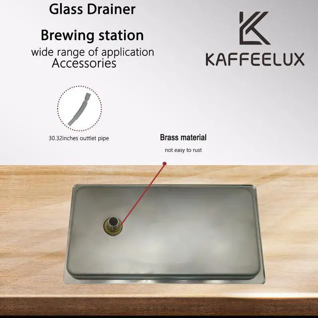 Alt view image 4 of 7 - Stainless Steel Drip Tray - Perfect for Homes, Clubs, Bars, Cafes, Restaurants, Hotels, Or Commercial Use - Easy to Clean, No Drainage Required (7 * 12.8inch)