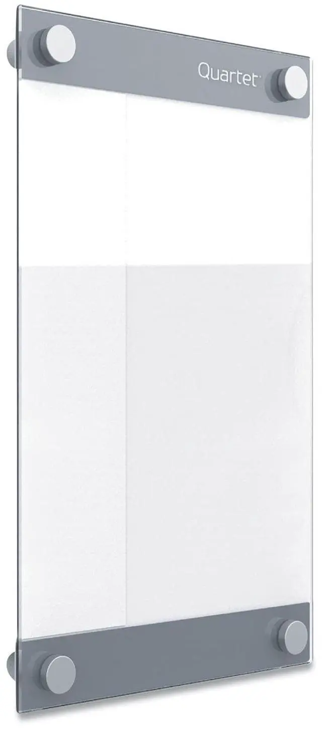Main image of Glass Whiteboard, Magnetic Dry Erase Board, 8-1/2" x 11", with Customizable Templates, White Dry Erase Surface, Infinity (GI8511)