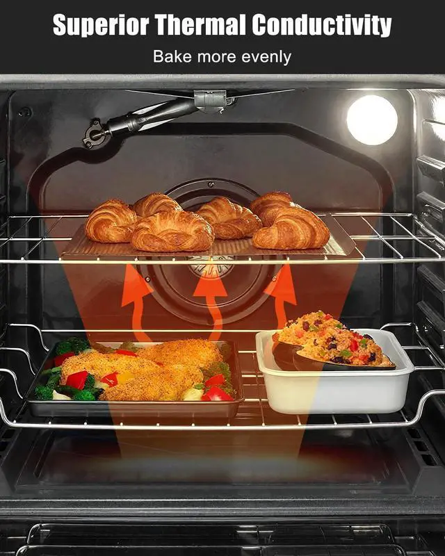 Alt view image 2 of 6 - 316067902 Range Oven Rack Fit for Frigidaire Kenmore Stove, 22 7/8 x 16 Inch Range Wire Rack Replace 316069800 316083800, 304 Stainless Steel, 2 Pack