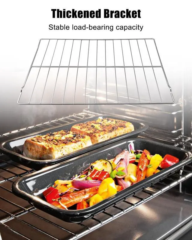 Alt view image 3 of 6 - 316067902 Range Oven Rack Fit for Frigidaire Kenmore Stove, 22 7/8 x 16 Inch Range Wire Rack Replace 316069800 316083800, 304 Stainless Steel, 2 Pack
