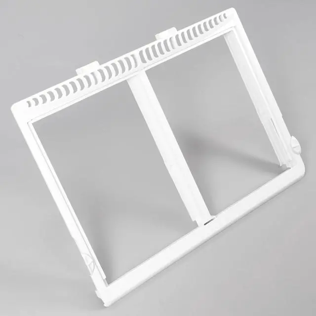 Alt view image 7 of 7 - 240364787 Crisper Pan Cover Compatible with Frigidaire Refrigerator Crisper Drawer Cover Shelf Frame W/O Glass Replacement for AP4432913 240364714 240364725 240364794 1512532 White