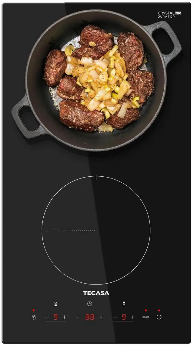 Main image of 12 Inch Induction Cooktop 3500W, Built-in Electric Stove with 2 Boost Burners, Compatible with Magnetic Cookers, Timer & Child Safety Lock, 9 Power Levels