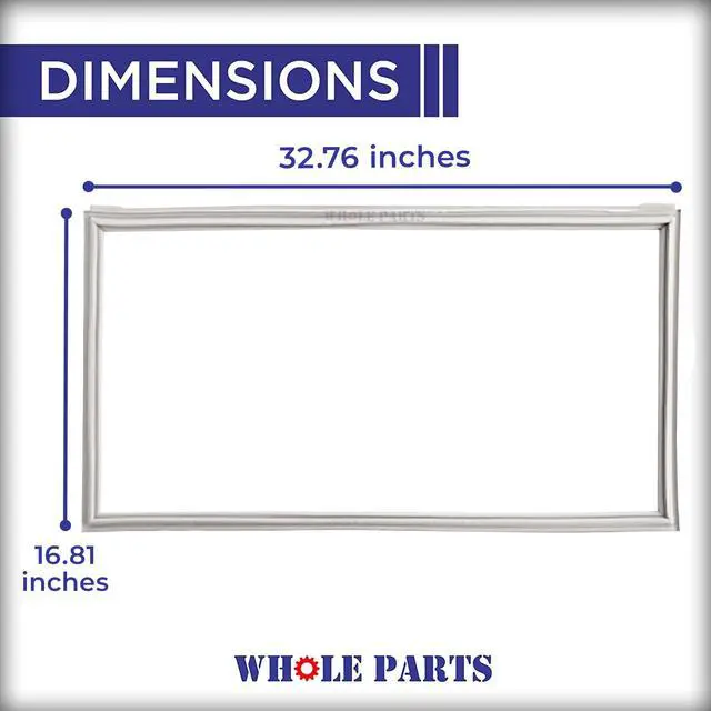 Alt view image 2 of 7 - Upgraded Refrigerator Fresh Food French Door Seal Gasket (Gray) Part# DA97-05253R - Replacement & Compatible with Some Samsung Refrigerators