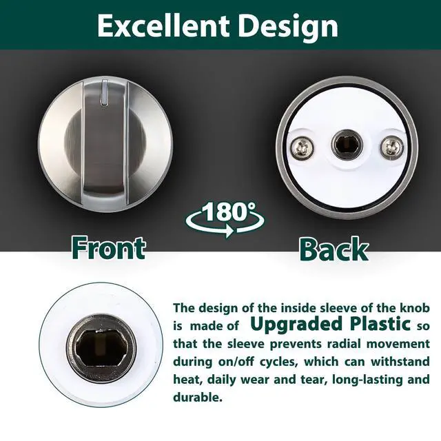 Alt view image 5 of 7 - DG94-01480A Stove Knobs Replacement Parts for Samsung Range Stove Top Burner Knob Samsung NZ30K6330RS NZ36K6430RS 30/36 Inch Smart Electric Cooktop Knobnz930 5 Burner Control Assembly Knobs 5 Pcs