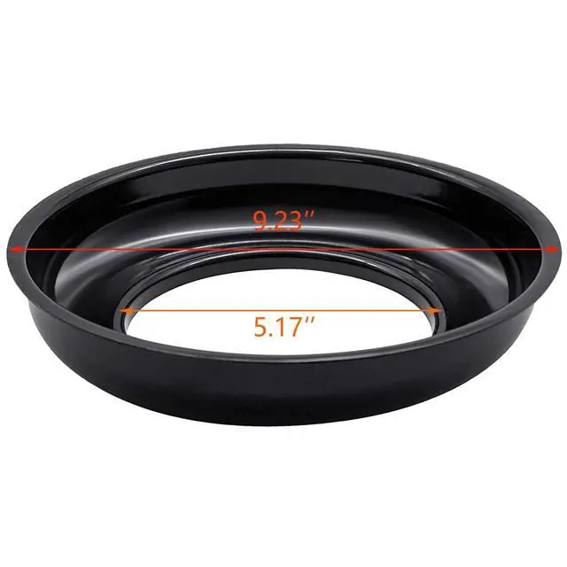 Alt view image 2 of 7 - PA030002BK Heavy Open Burner Bowl, Drip Pan Replacement Parts For Viking Range Oven Stove | 9.23"