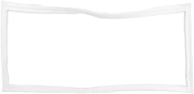 Main image of Upgraded Refrigerator French Seal Gasket with Flap, (Magnetic Strip Inside), Single Piece, Part# WR14X10238 - Replacement and Compatible with Some GE Refrigerator