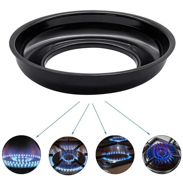 Alt view image 6 of 7 - PA030002BK Heavy Open Burner Bowl, Drip Pan Replacement Parts For Viking Range Oven Stove | 9.23"