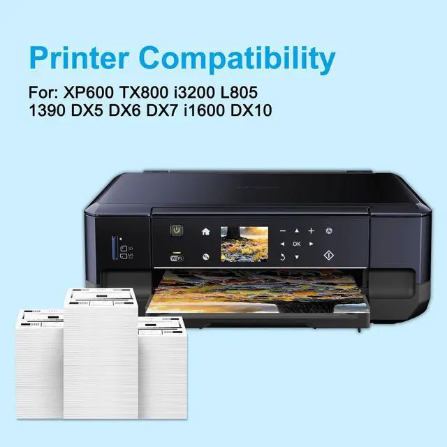 Alt view image 2 of 7 - 500ML Hard UV Ink (6-pack, BK C M Y W+V) Rigid Type Ultraviolet UV Ink for Hard Surface Materials with XP600 TX800 i3200 DX5 DX6 DX7 i1600 L805 1390 DX10 Printhead and Printers