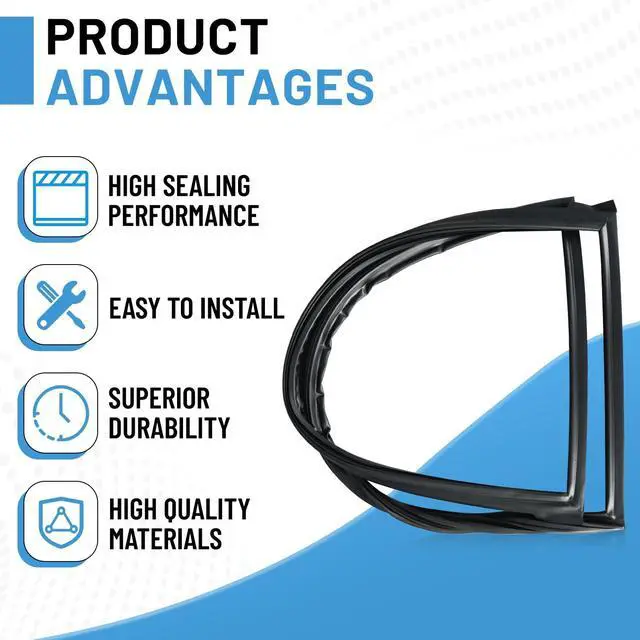 Alt view image 5 of 7 - W11368721 Upgraded French Door Gasket Seal Compatible with Whirlpool Kenmore Maytag Jenn-Air KitchenAid Ikea Replaces W10163895 W10163895N W10435968 W10830206 WPW10435968
