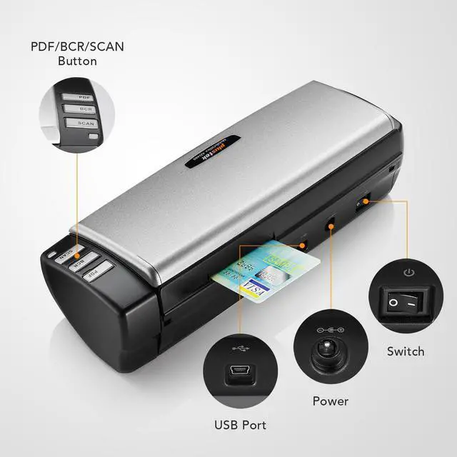 Alt view image 2 of 7 - AD480 Compact Desktop Scanner + Exclusive Card Slot - Windows only