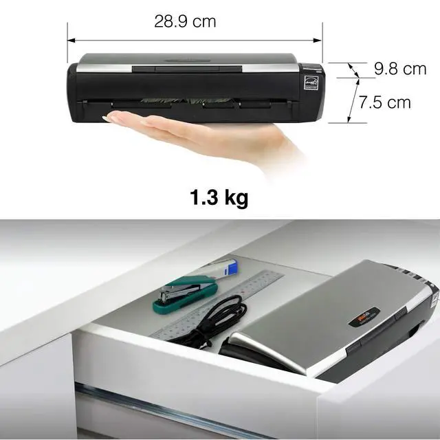 Alt view image 3 of 7 - AD480 Compact Desktop Scanner + Exclusive Card Slot - Windows only