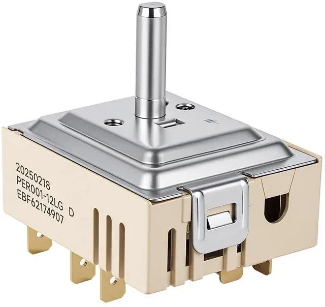 Main image of EBF62174907 LG Oven Range Surface Element Infinite Control Switch Replacement PER001-12LG PER001-12S D EBF62174902 EBF62174904