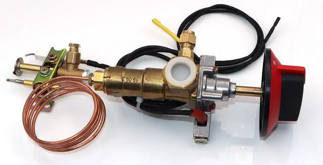 Alt view image 6 of 6 - 100000BTU LPG/NG Gas Oven Stove Inlet Valve Pilot Burner with 0.9 Meters M10x1 Thermocouple and Ignition Wire Including Knob Whole Sets