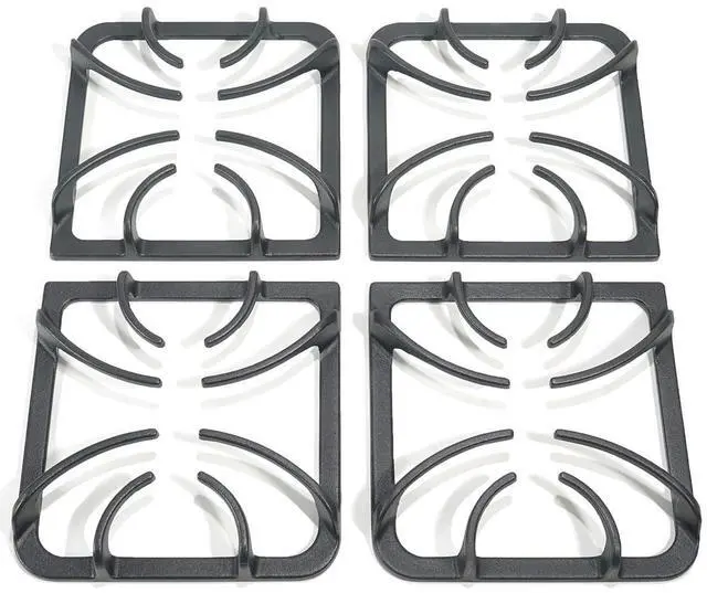 Main image of 316202405 Gas Stove Burner Grates Replacement for Frigidaire Cast Iron4 Pcs | Premium Compatible with Kenmore gas ranges burner rack, cooktops and stove top 4 burner grate,Frigidaire stove accessories
