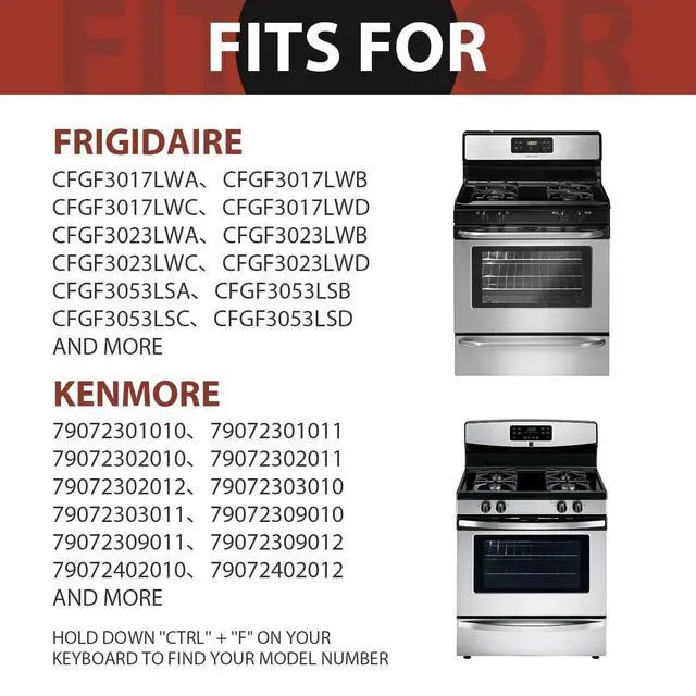 Alt view image 4 of 6 - 316202405 Gas Stove Burner Grates Replacement for Frigidaire Cast Iron4 Pcs | Premium Compatible with Kenmore gas ranges burner rack, cooktops and stove top 4 burner grate,Frigidaire stove accessories