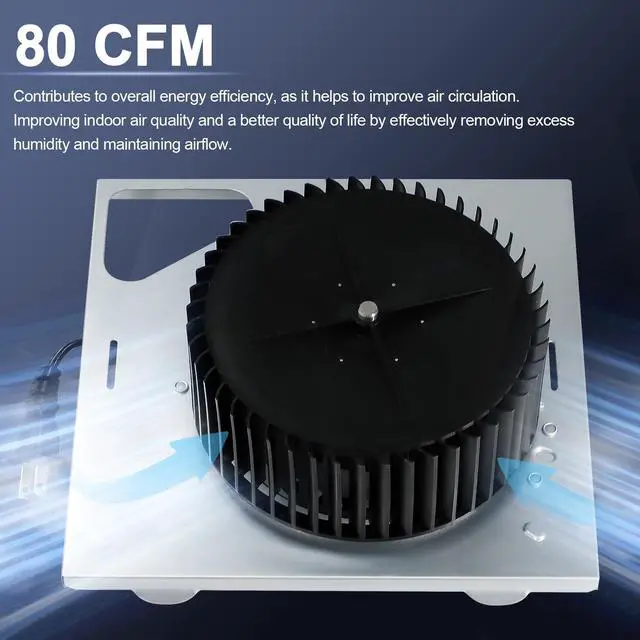 Alt view image 6 of 7 - S97015159 Blower Assembly 80CFM, 2.0 Sones, Compatible with Broan 684, 2684F-A, 684NT, 684NT-A, 80RDF, 80RDB, 2684F, 110RDF, Replacement for Broan Bathroom Exhaust Fan S97015159, 97015159