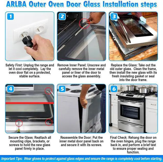 Alt view image 5 of 7 - Upgraded 20.12"x12.95" 5304503232 Range Inner Door Glass Replacement Compatible with Frigidaire,Kenmore and Crosley Oven Inner Door Glass 316237100 316117507 316117506 316117504 316117503 316117500