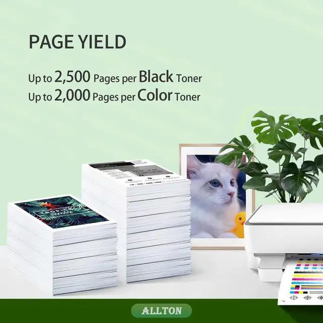 Alt view image 3 of 6 - C3210 C3326 C3224 Toner Cartridge (with Chip) High Yield C3210K0 C3210C0 C3210M0 C3210Y0 Toner Replacement for Lexmark C3224 C3326 C3426 MC3224 MC3326 MC3426 Printer (4-Pack)