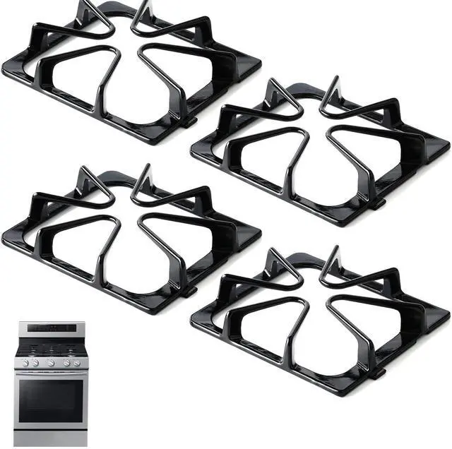 Main image of Burner Grates W10447925 Stove Replacement Parts for Whirlpool Stove Grates Top-Cast Iron Surface Burner Oven Grates for Amana, Kenmore, Inglis, Kirkland-8.3'' x 8.8'' Gas Stove Range Grates
