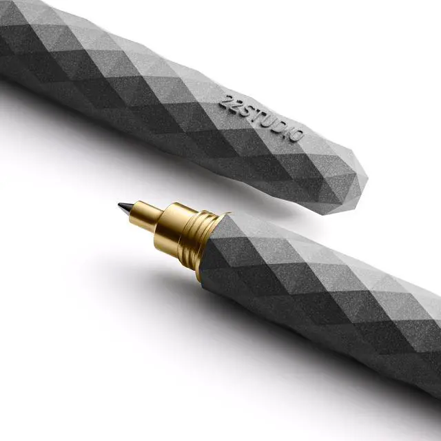 Main image of Polygon Rollerball Pens | Luxury Smooth Writing Pen | Unique Design for Professionals & Collectors | Premium Office Stationery | Gift for Executives & Writers (Midnight)