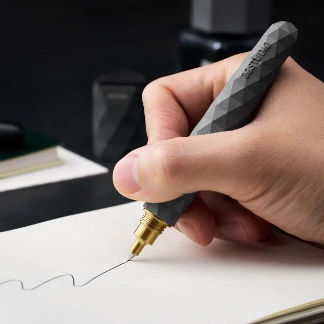 Alt view image 2 of 5 - Polygon Rollerball Pens | Luxury Smooth Writing Pen | Unique Design for Professionals & Collectors | Premium Office Stationery | Gift for Executives & Writers (Midnight)