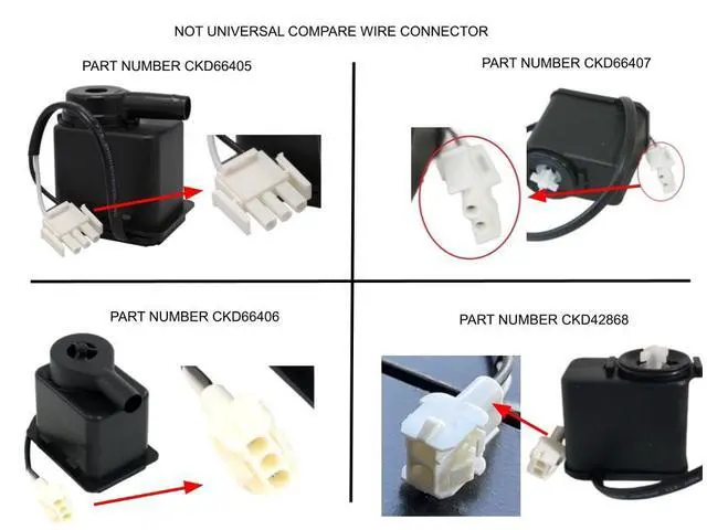 Alt view image 2 of 6 - Ice Maker Recirculating Pump Compatible with Whirlpool 2313628