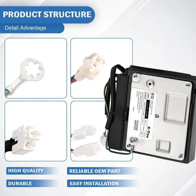 Alt view image 3 of 7 - WR49X10283 Refrigerator Compressor Inverter Control Board Kit Compatible with GE Refrigerator, OEM Quality, Replaces AP5669522, PS6883663, 2677747, WR55X10490, WR55X10685, WR55X10979, WR55X11029