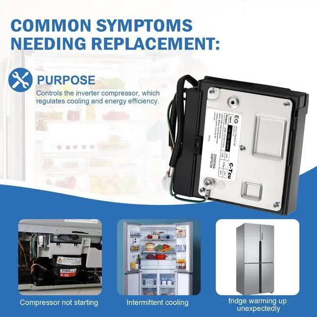 Alt view image 7 of 7 - WR49X10283 Refrigerator Compressor Inverter Control Board Kit Compatible with GE Refrigerator, OEM Quality, Replaces AP5669522, PS6883663, 2677747, WR55X10490, WR55X10685, WR55X10979, WR55X11029
