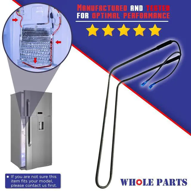 Alt view image 3 of 7 - Upgraded PJ910031 Refrigerator Evaporator Heater - Replacement and Compatible with Some Viking Refrigerators