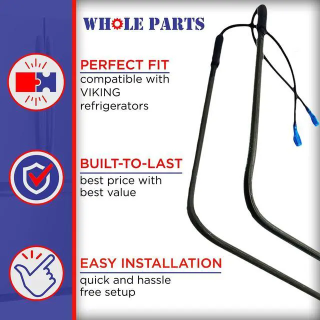 Alt view image 4 of 7 - Upgraded PJ910031 Refrigerator Evaporator Heater - Replacement and Compatible with Some Viking Refrigerators