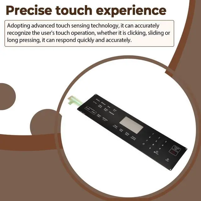 Alt view image 6 of 6 - DG96-00850G Range Touch Control Panel Compatible with Samsung NE63A6711SS/AA-00, NE63A6711SG/AA-00, NE63A6711ST/AA-00