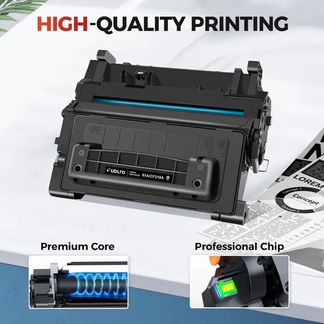 Alt view image 4 of 7 - 81A Toner - CF281A Replacement for HP 81A Black Toner Cartridge CF281A 81X CF281X Compatible with M630, M604dn, M604n, M605dh, M605dn Printer (2 Black)