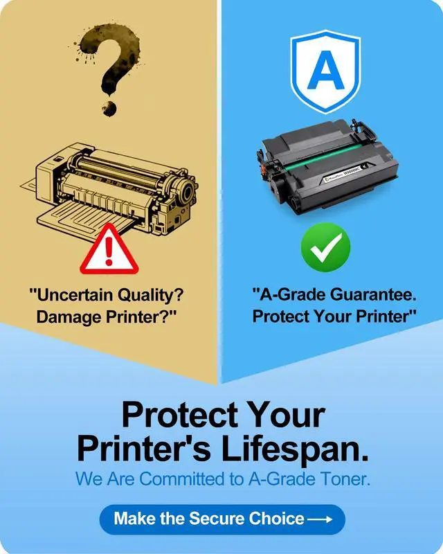 Alt view image 2 of 7 - W9008MC W9008 High Capacity Black Compatible Toner Cartridges Replacement for HP Managed E50145dn / MFP E52645dn / Flow E52645c Printer (1-Pack)
