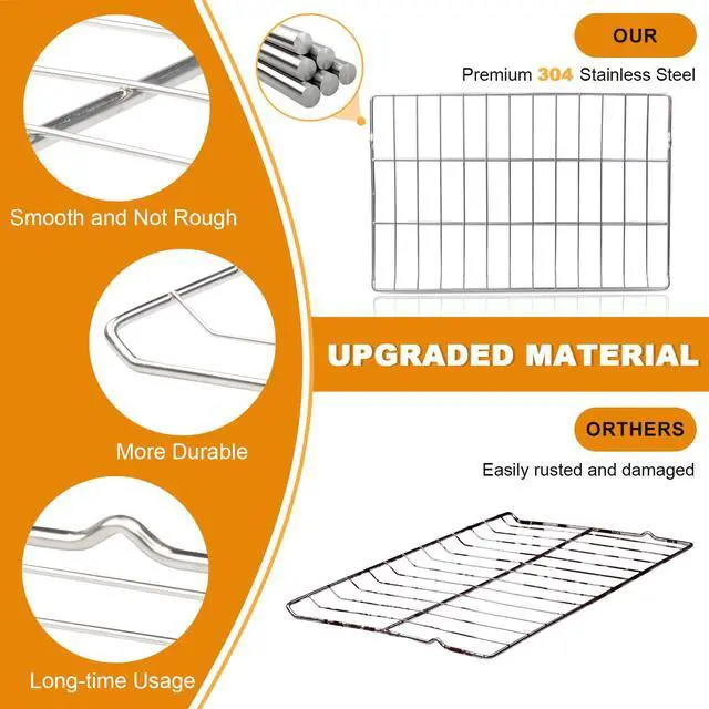 Alt view image 4 of 7 - Upgraded MHL63411403 24.6 Inch Oven Rack for Oven Racks ReplAcements, Replacing MHL63531403 MHL63411401 MHL62112101 MHL63411403 Stove Shelf for LG Stove Oven (2PCS)