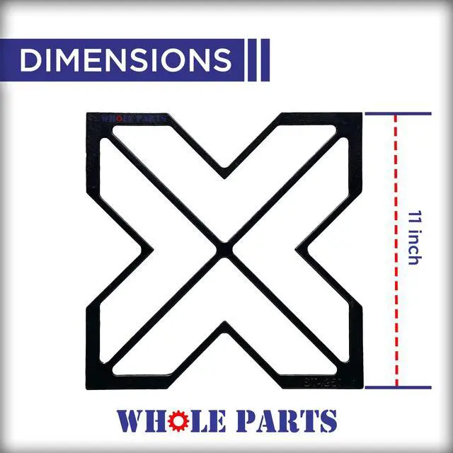 Alt view image 2 of 7 - Upgraded Range Burner Grate Part# WB31K10252 - Replacement and Compatible with Some GE Ranges