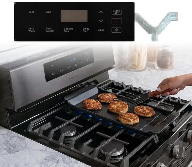 Main image of DG34-00036A Range Switch Membrane Touchpad Control Panel Compatible with Samsung Gas Ranges & Ovens - Replaces AP6244840 PS12086104 EAP12086104 Models