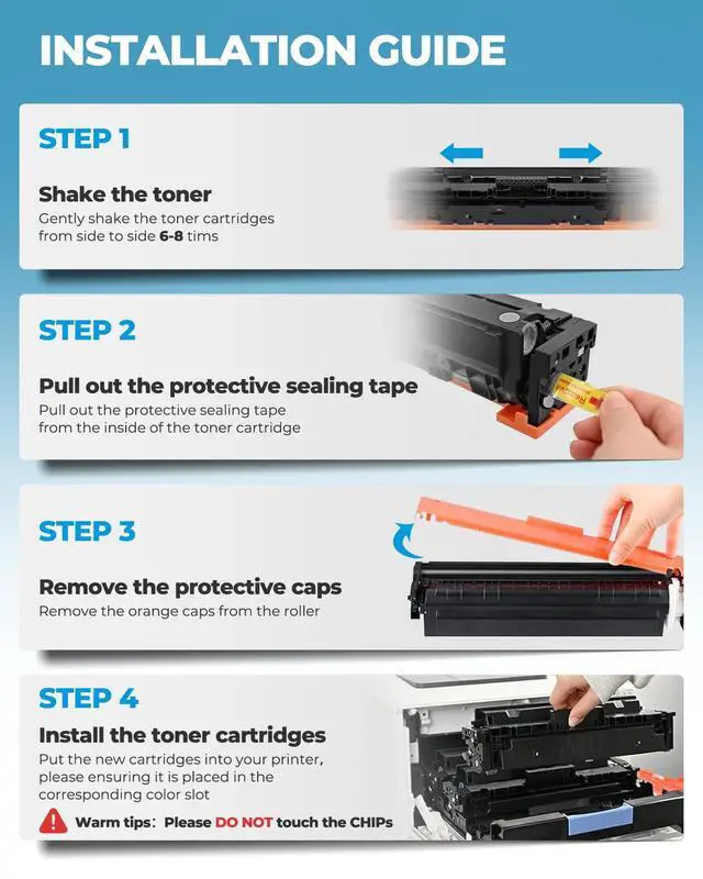 Alt view image 6 of 7 - 58X CF258X Toner Cartridge Black 2 Pack with Chip Compatible for HP 58X | CF258X 58A CF258A 58 Toner Cartridges Replacement for Laserjet MFP M428fdw M428fdn M428dw M404 M428 Pro M404n M404dn M404dw
