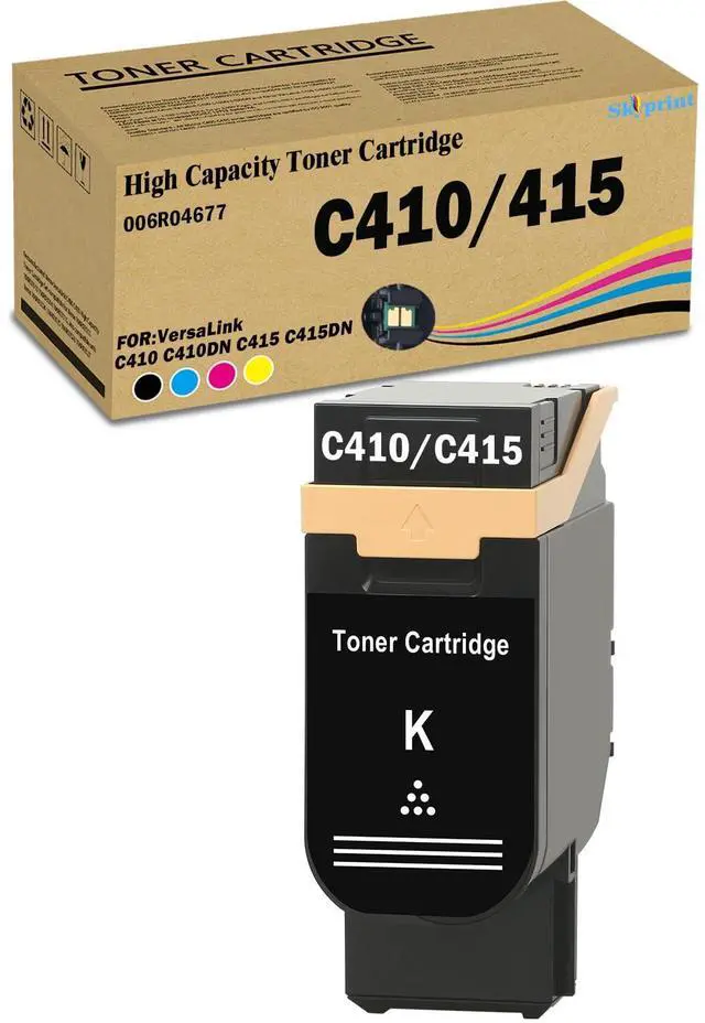 Main image of Versalink C415 C410 Black Toner Cartridge 3,000 Pages Compatible with Xerox 006R04677 Toner use for Xerox Versalink C410 C410DN Versalink C415 C415DN Printer Ink