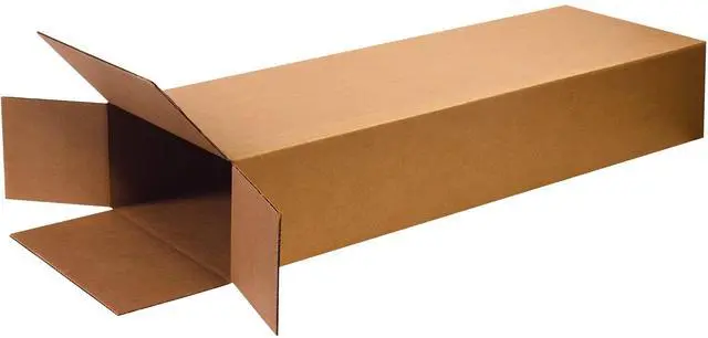 Main image of HD18752FOL Side Loading Corrugated Cardboard Box 18" L x 7" W x 52" H, Kraft, for Shipping, Packing and Moving (Pack of 5)