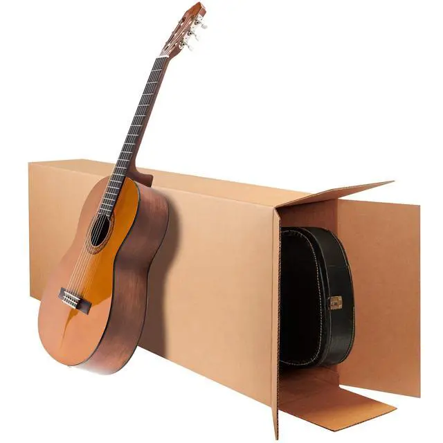 Alt view image 2 of 6 - HD18752FOL Side Loading Corrugated Cardboard Box 18" L x 7" W x 52" H, Kraft, for Shipping, Packing and Moving (Pack of 5)