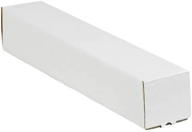 Main image of Cardboard Tubes with Caps, 25"L x 2"W x 2"H, Pack of 50 | Poster Tube for Mailing and Storage of Blueprints, Artwork, Crafts, Long Art Holder, 25 inches
