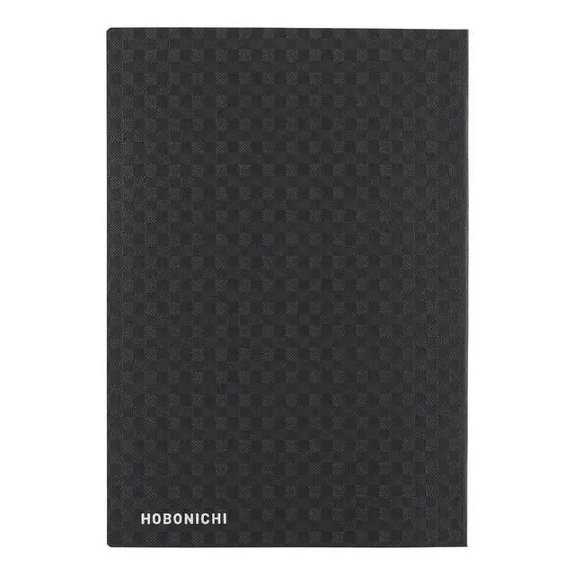 Alt view image 2 of 7 - Hobonichi Techo HON A6 2026 Paper Series: Black Gingham (English, January Start Planner)