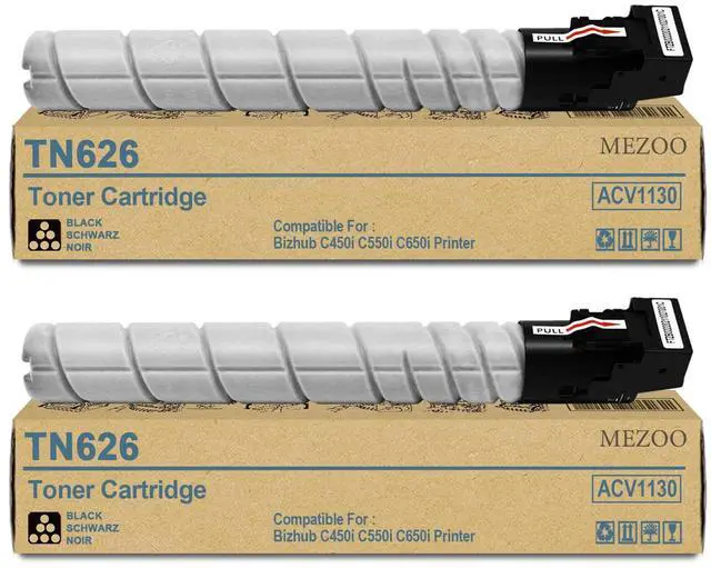 Main image of TN-626 TN626 TN628 TN-628 Black Toner Cartridge Replacement Konica Minolta TN626K TN628K ACV1130 Toner Cartridge Compatible for Konica Minolta Bizhub C450i C550i C650i Printers(2-Pack, 28,000 Pages)