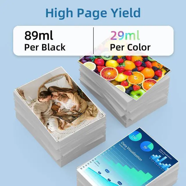 Alt view image 3 of 7 - 712XL 712 Ink Cartridges Replacement for HP 712 Ink Cartridges Combo Pack Compatible with DesignJet T210 T230 T630 T650 Studio Plotter Printer(4-Pack, Black, YellowCyan, Magenta)